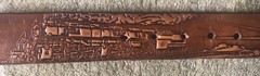 vintage Railroad Buckle and Belt (Siskiyou Buckle Co)