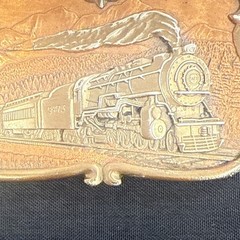 Vintage 1984 Bergamot Brass Works U-149 Steam Train 5473 Belt Buckle