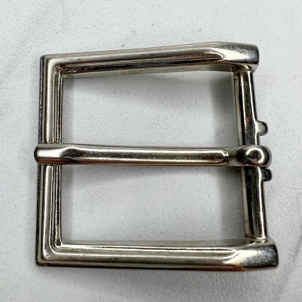 Silver Tone Simple Basic Belt Buckle