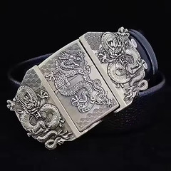 Men&rsquo;s Metal Belt Buckle Lighter – Refillable Novelty Outdoor Accessory