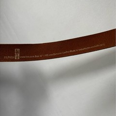 Levi’s Men’s Tooled and Braided Stitched Brown Leather Belt Western Hippy