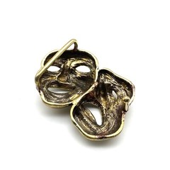 Brass Gothic Mask Buckle Clown Design Leather Belt Buckle 39mm