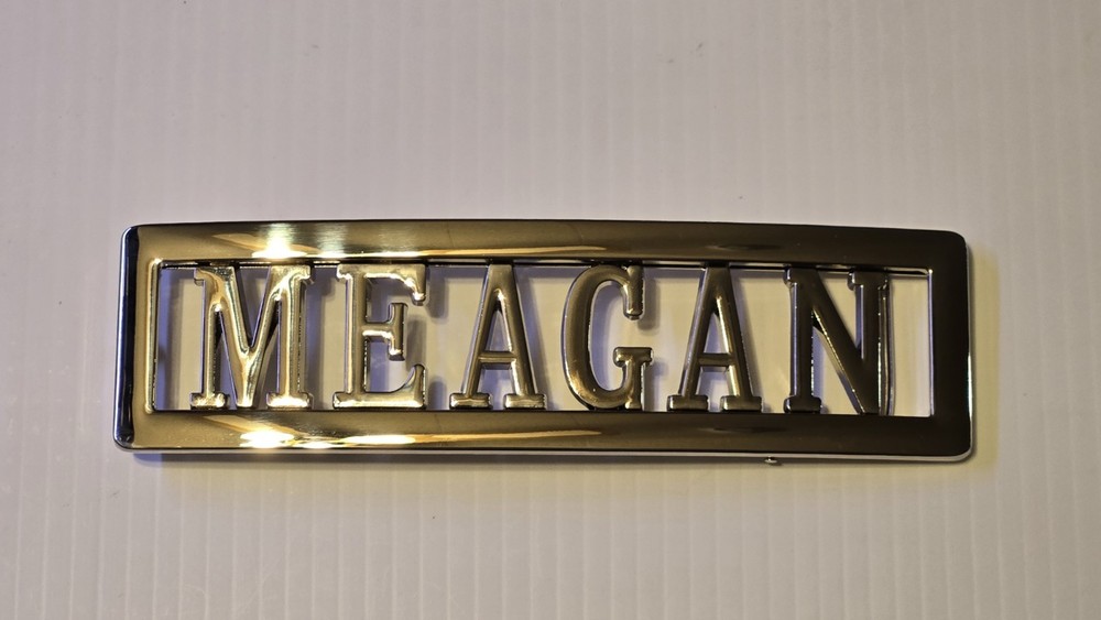 MEAGAN Custom Personalized Name Belt Buckle -Put your name or word on Buckle