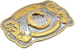 INITIAL (C) BELT BUCKLE LETTER COWBOY WESTERN RODEO TEXAS STAR Hebillas Vaqueras