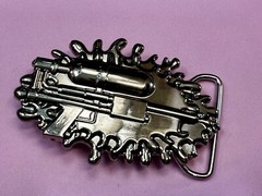 Water Squirt Gun – Alien Martian Shooter! Silver color 2005 SMC Gun Belt Buckle