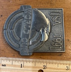 Vintage- U.S.A. America 1991 World Cup – Belt Buckle