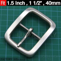 1.5“ Stainless Steel Belt Buckles Men&rsquo;s/Women Center bar Pin Belt Buckle 40mm