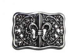 Belt buckle lily buckle ornament silver antique vintage removable buckle 4 cm