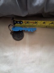 Vintage OK Hardware Store Promo Advertisement Keychain RARE! brass 1980s?