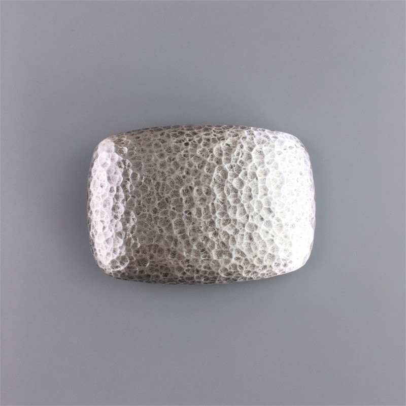 Vintage Silver Plated Hammer Forged Rectangle Belt Buckle also Stock in the US