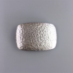 Vintage Silver Plated Hammer Forged Rectangle Belt Buckle also Stock in the US