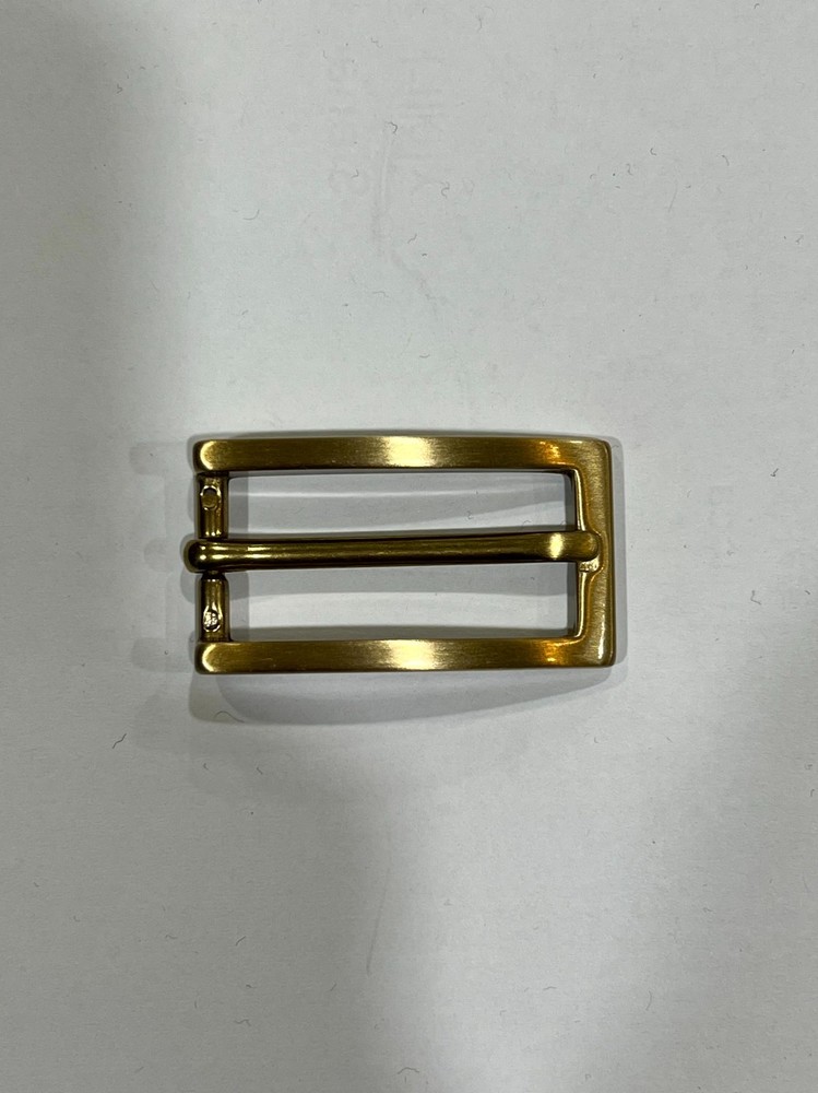 Solid Brass Raw Brass Belt Buckle Made in Italy Fits 0.79&Prime; Belt Strap