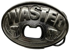 Vintage 90&rsquo;s Kalan Wasted Beer Bottle Opener Belt Buckle