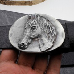 Belt buckle horse pin buckle for 4 cm leather belt pin buckles gs124