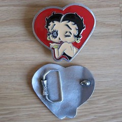 Betty Boop cartoon belt buckle