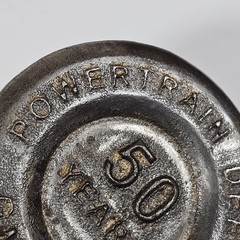 Vintage GM-UAW Powertrain Defiance 50 Years 1948-1998 Belt Buckle Men&rsquo;s Metal