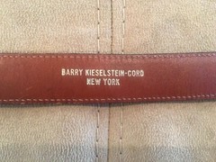 Kieselstein-Cord Sterling Alligator Buckle With Black Alligator Belt Size 2