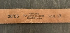 Genuine Leather Belt Horses Stallions W/ NA Hunting Club Belt Buckle USA 26