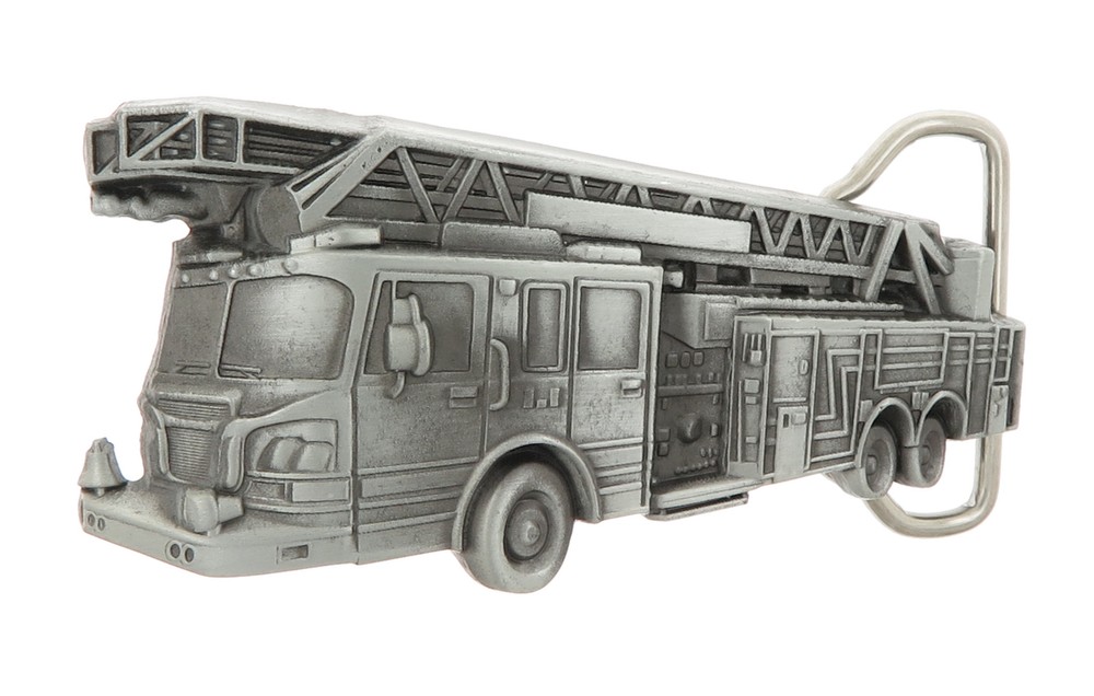 Fire Department Engine Truck Metal Belt Buckle
