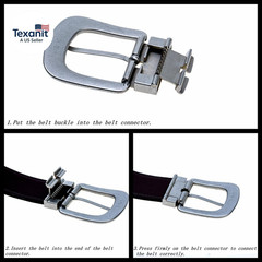 Belt Buckle Replacement Belt Buckle Removable Heavy Duty Classic Black 1.5&Prime; (38M