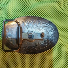 Bucking Bronco Cowboy Belt Buckle Silver Tone