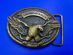 American Eagle Outfitters Spreading Wings Engraved Advertising Promo Belt Buckle
