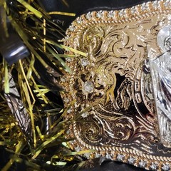 Saint jude San Judas Western belt Buckle Rose Gold Silver Heavy Zinc Alloy