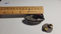 Vintage Harley Davidson #1 Wing Belt Buckle Panhead Pin Brass AMF Chopper Vest