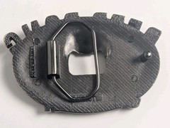 Beer Pong Champ Belt Buckle with Built-in Bottle Opener – Kalan – Pewter Tone