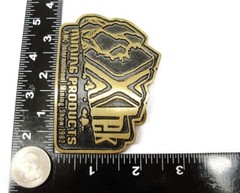 XTek Mining Products Belt Buckle DynaBuckle Limited Edition Solid Brass 1982