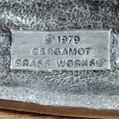 Vintage Bergamot Brass Works Yacht Belt Buckle D-210 1976 Ship Boat Sailing USA