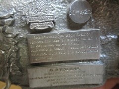 International truck belt buckle 8300 truck pictured by Tonkin Inc 1988