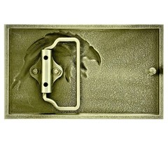Eagle & American Flag Belt Buckle Western Cowboy Cowgirl Motorcyclist (GBA-02-G)