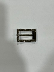 Solid Brass Polished Nickel Belt Buckle Made in Italy Fits 0.98&Prime; Belt Strap