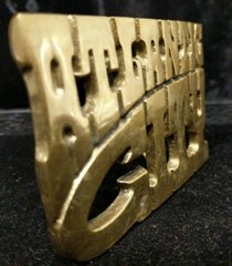 Fun Statement Piece Vintage Belt Buckle Solid Brass Atlantic City Resort Casino