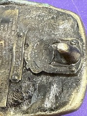Vtg 1982 USMC United States Marine Corps First to Fight #1070 Belt Buckle