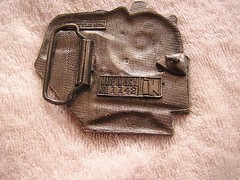 Vintage In Style Train Locomotive Belt Buckle 1978 #1142