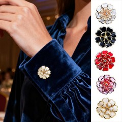 Vintage Fancy Decorative Metal Flower Shaped | Shirt Suit Button Cover For Women