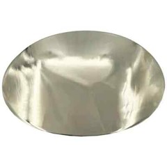 Silver Chrome Mirror Finish Plain Belt Buckle All Metal 1.5  » loop