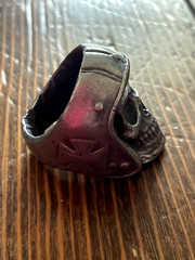 Fourspeed Metalwerks Pewter Death Rider Ring Size 11