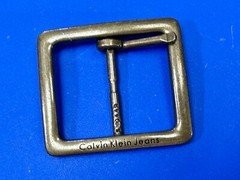 Replacement Center Bar Silver Tone Dress Belt Buckle Calvin Klein Jeans
