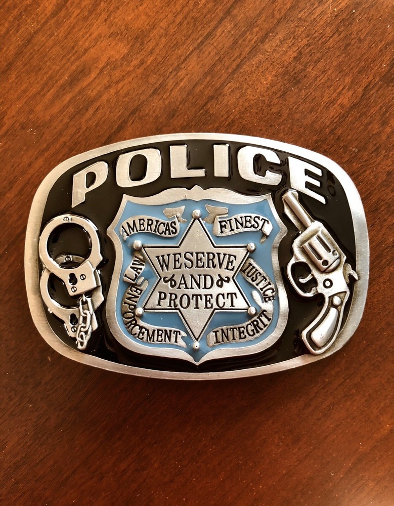 American Police Officer Profession USA Law Enforcement Unisex Men’s Belt Buckle