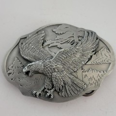 Vintage 1998 Siskiyou Pewter 3 Dimensional Eagle Belt Buckle AG33