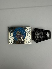 PRAYING HANDS BELT BUCKLE BOTTLE OPENER DEADSTOCK 187