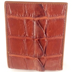 Natural Genuine Alligator Crocodile Leather skin Men Bifold Wallet Handmade 11