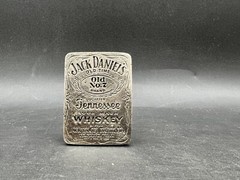 Jack Daniels Whiskey Belt Buckle 675 USA Solid Old No. 7 Old Time Tennessee