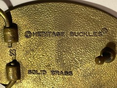VTG Heritage Chariots of Fire 1983 General Safety Pumper No 17 Brass Belt Buckle