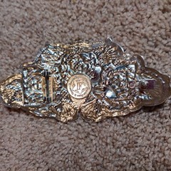 Triple Rose Belt Buckle Y2K Famous Stars & Straps Travis Barker Blink 182