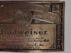 Budweiser King of Beers Anheuser Busch Metal Belt Buckle – Vintage A-16B