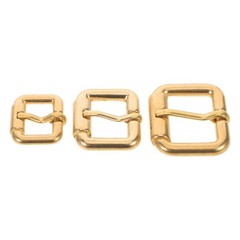 3Pcs Durable Copper Single Prong Belt Buckles for Bag Strap DIY Projects